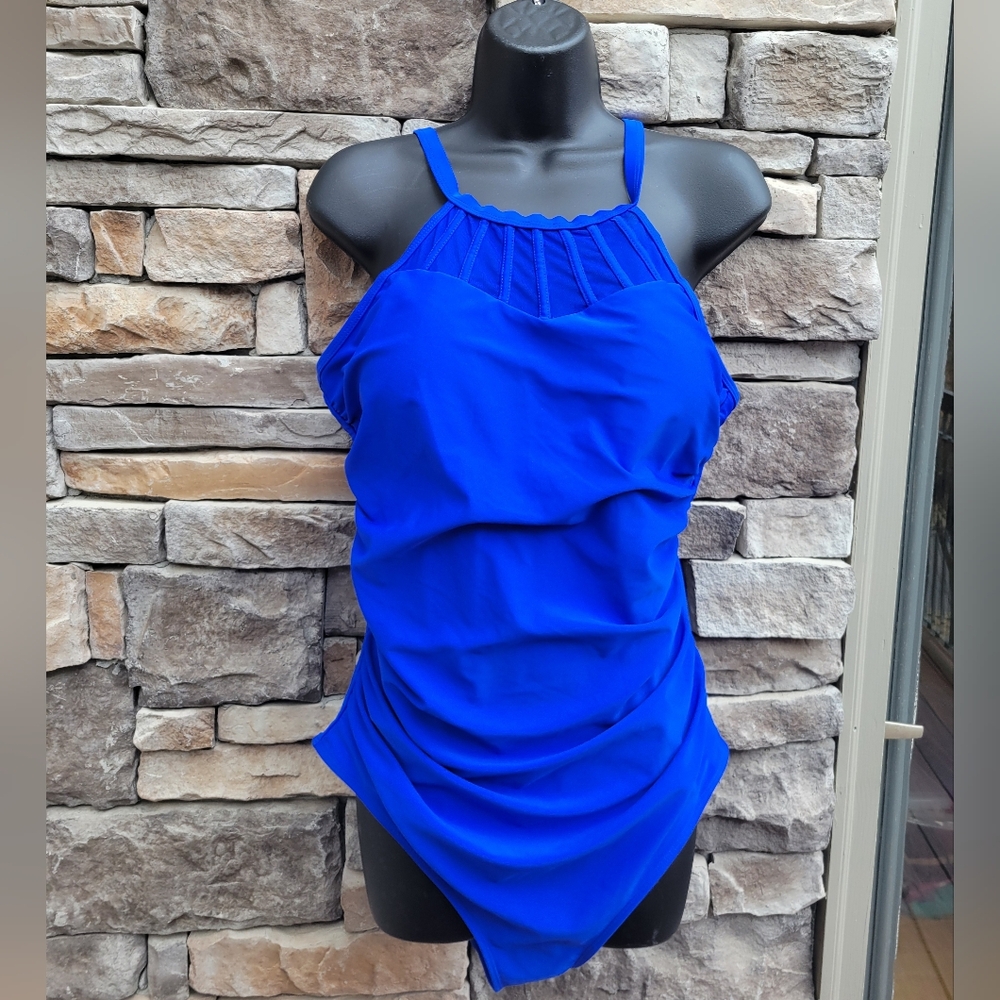 Beautiful Blue One Piece Swimsuit
